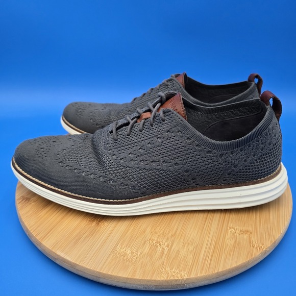 Cole Haan Original Grand StitchLite Wingtip Oxford Gray‎ 11M - Picture 2 of 10